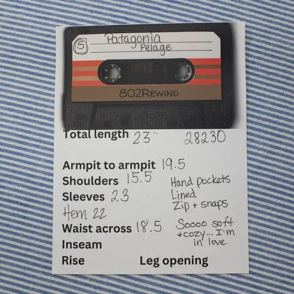 Patagonia Women's Pelage Jacket Small Pearl 28230 Apres EVEN SOFTER THAN FLEECE! - Picture 8 of 16